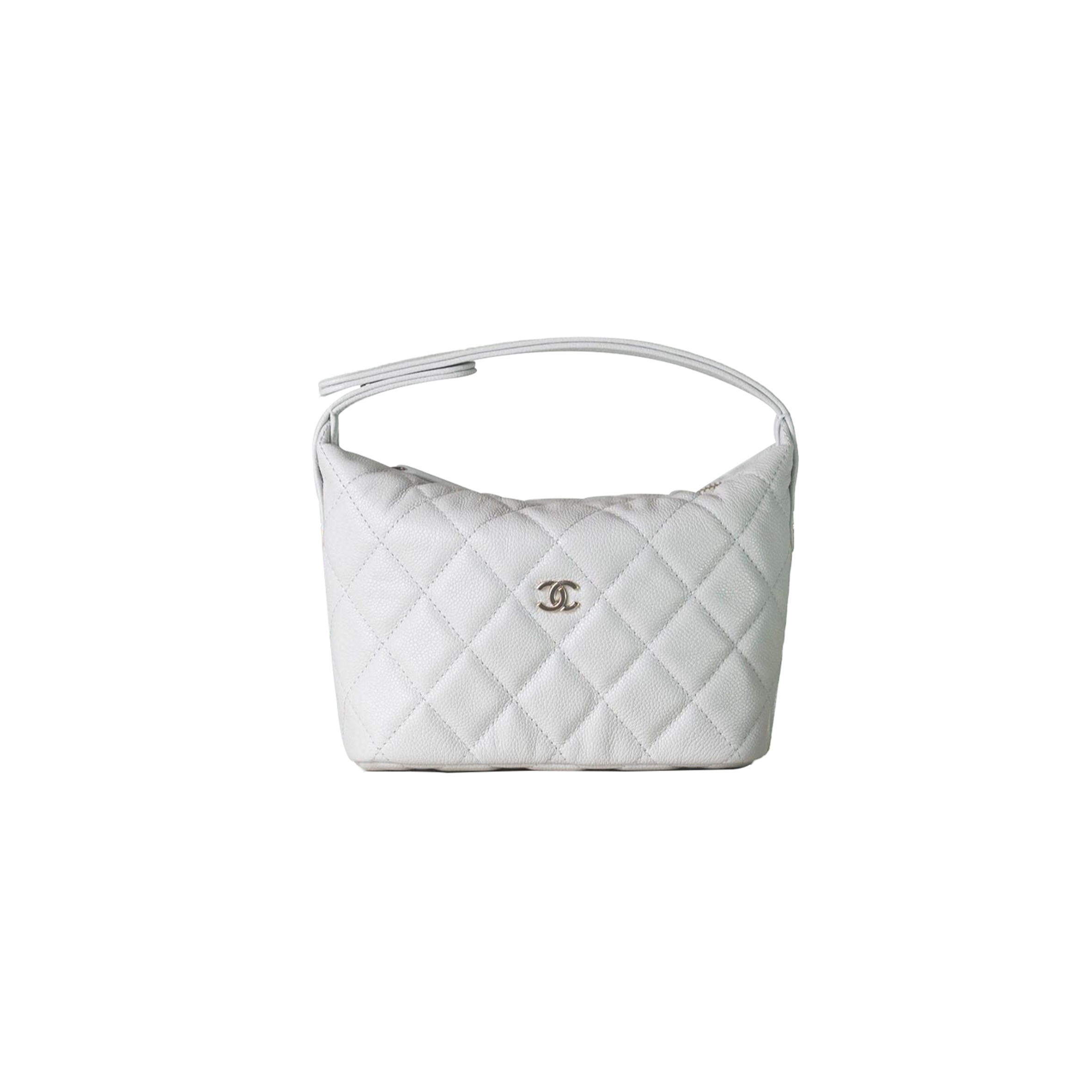 CHANEL 25C PORTABLE HOBO LUNCH BOX BAG WHITE (21.5*19*6cm)